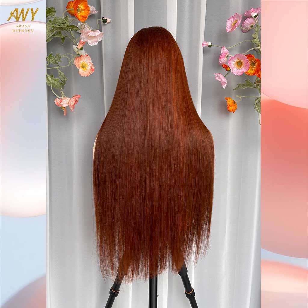 Color hair 13x6 Frontal Straight 200% density Wig (customized color#)
