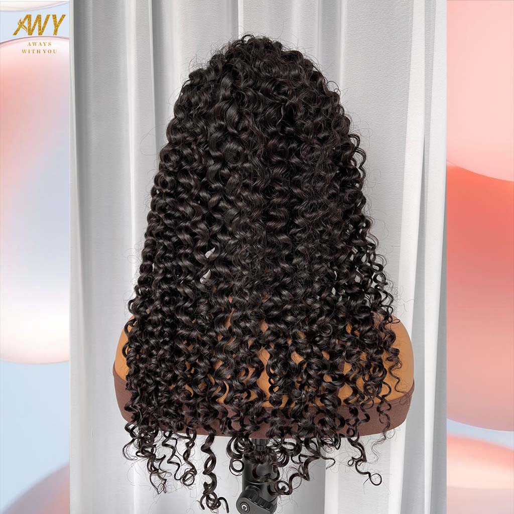 Cambodian Hair 13x4 frontal Water Wave 200% Density Wig