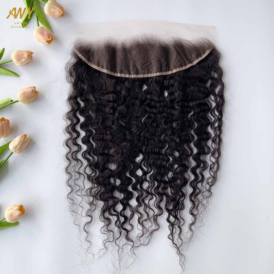 Burmese Curly Hair 13x4 Closure Frontal