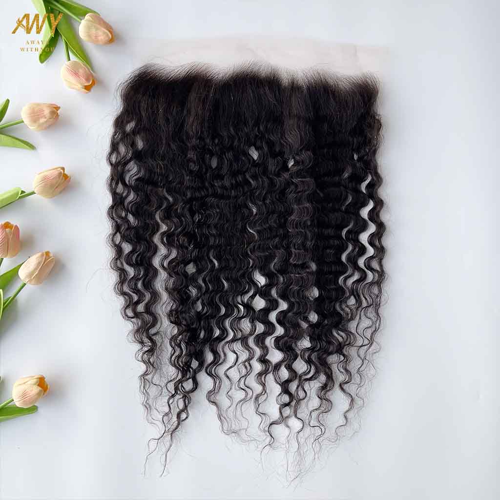 Burmese Curly Hair 13x4 Closure Frontal