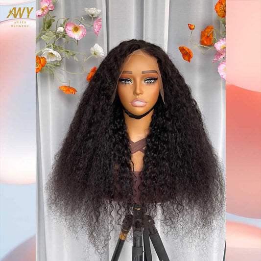 Burmese Curly  Hair  Wig 13x4  Frontal  200% Density Wig