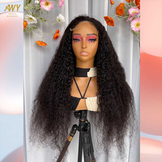 Burmese Curly  Hair  Wig 6x6 Closure  200% Density Wig