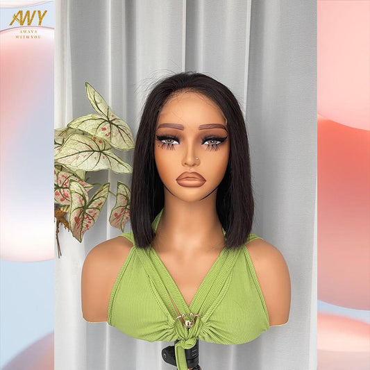 Bob Wig Hair  5X5 Closure 200% density Wig (Natural Color）