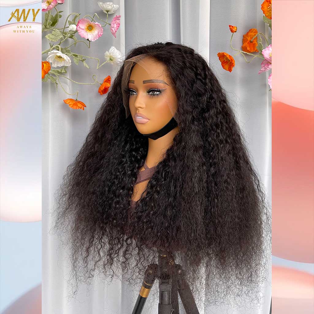 Burmese Curly  Hair  Wig 13x4  Frontal  200% Density Wig