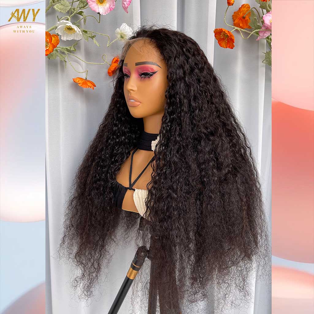 Burmese Curly  Hair  Wig 6x6 Closure  200% Density Wig