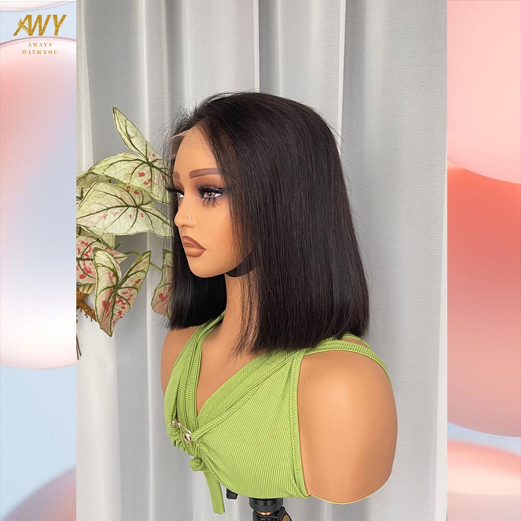 Bob Wig Hair  5X5 Closure 200% density Wig (Natural Color）