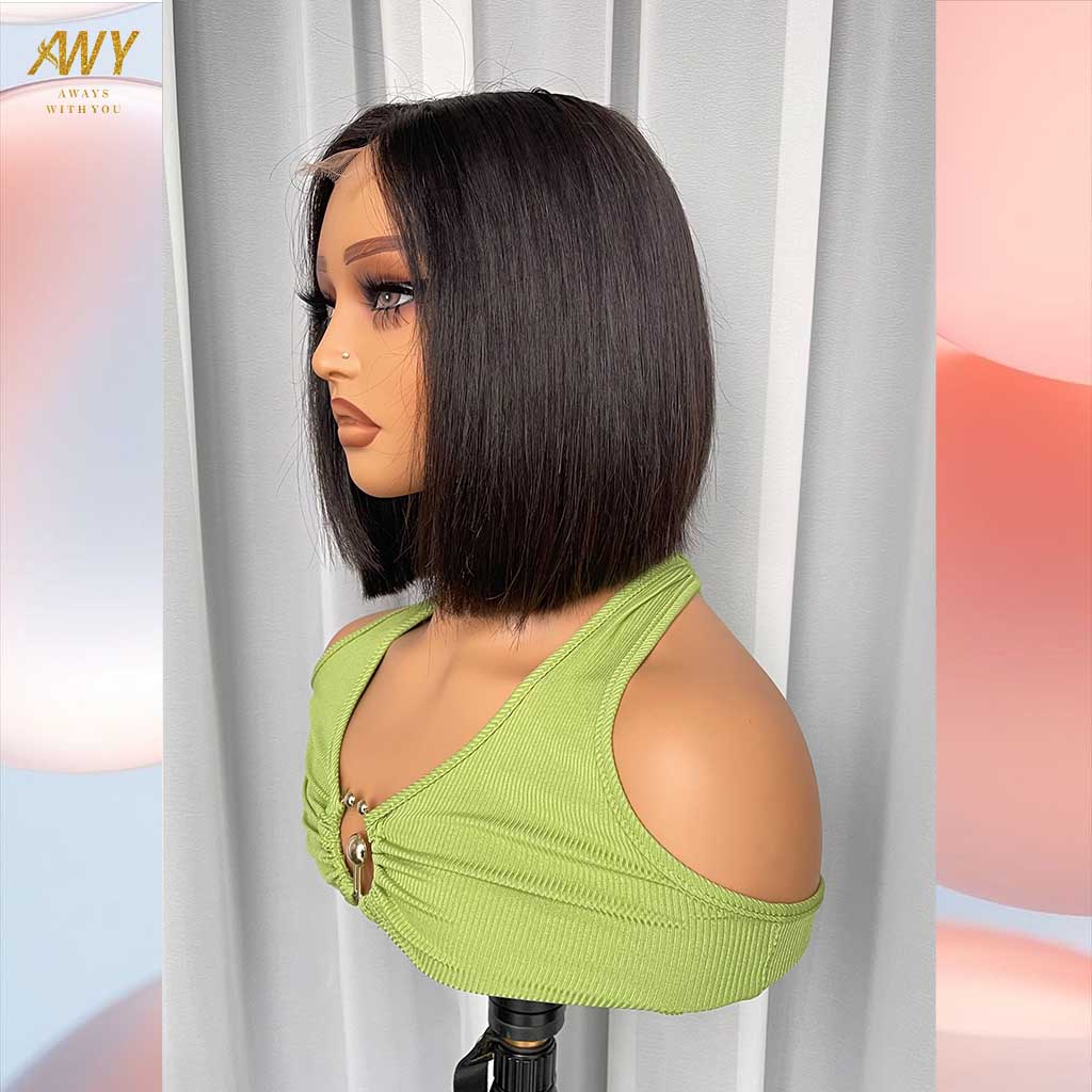 Bob Wig Hair  2X6 Closure 200% density Wig (Natural Color）