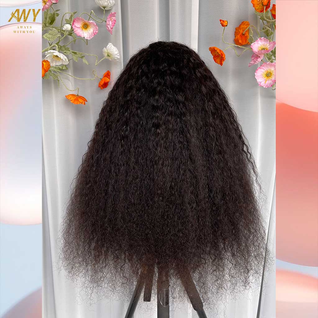 Burmese Curly  Hair  Wig 13x4  Frontal  200% Density Wig