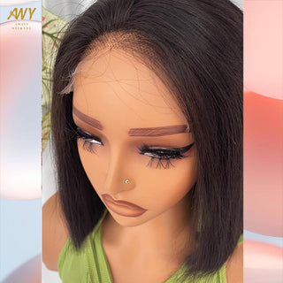 Bob Wig Hair  5X5 Closure 200% density Wig (Natural Color）