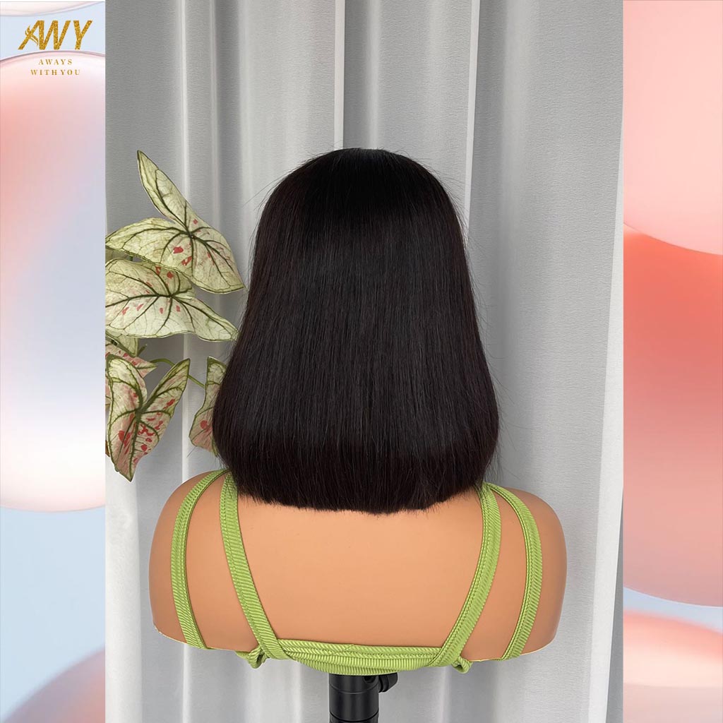 Bob Wig Hair  5X5 Closure 200% density Wig (Natural Color）