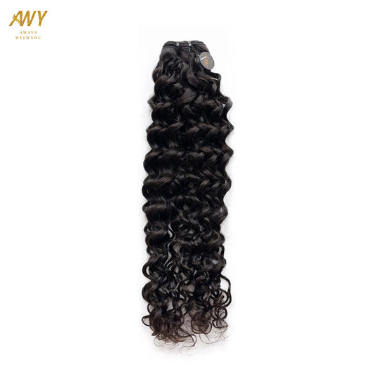 Raw Hair Double Drawn Water Wave Bundles