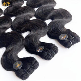 Raw Hair Double Drawn  Body Wave Bundles