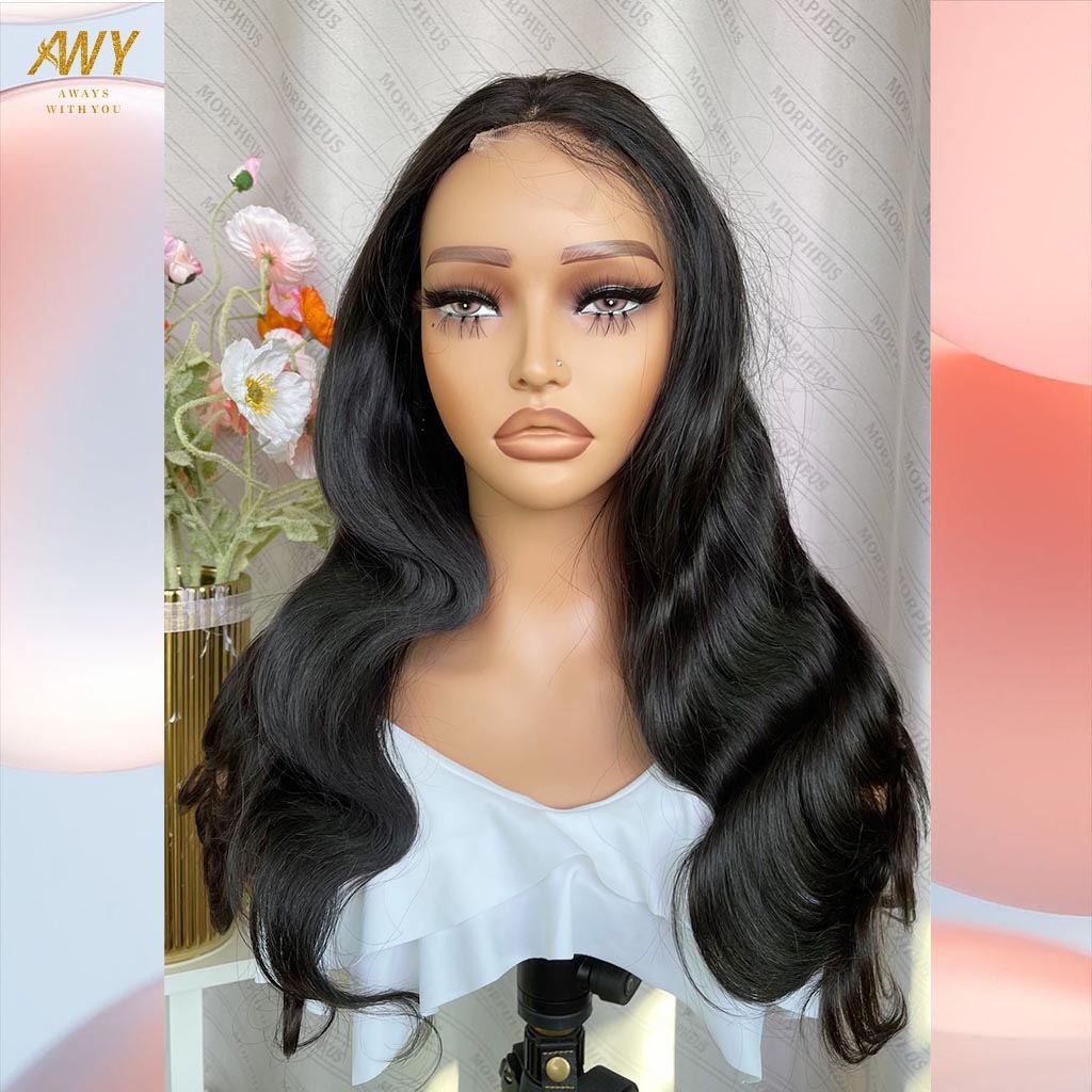 Cambodian Hair  2x6 Closure  Body Wave  200% Density Wig