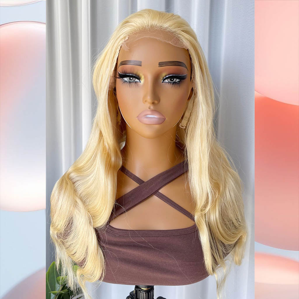 613# Hair  4x4 Closure  Body Wave 200%Density Wig