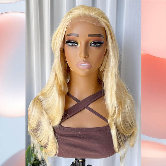 613# Hair  4x4 Closure  Body Wave 200%Density Wig