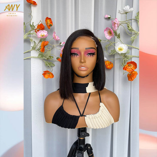 Bob Wig Hair  5X5 Closure 200% density Wig (Natural Color）