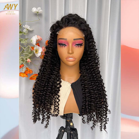 Cambodian Hair  5x5 Closure Curly Wave 200% Density Wig