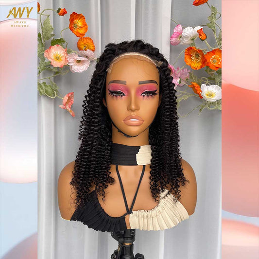 Cambodian Hair  5x5 Closure Kinky Curly  200% Density Wig