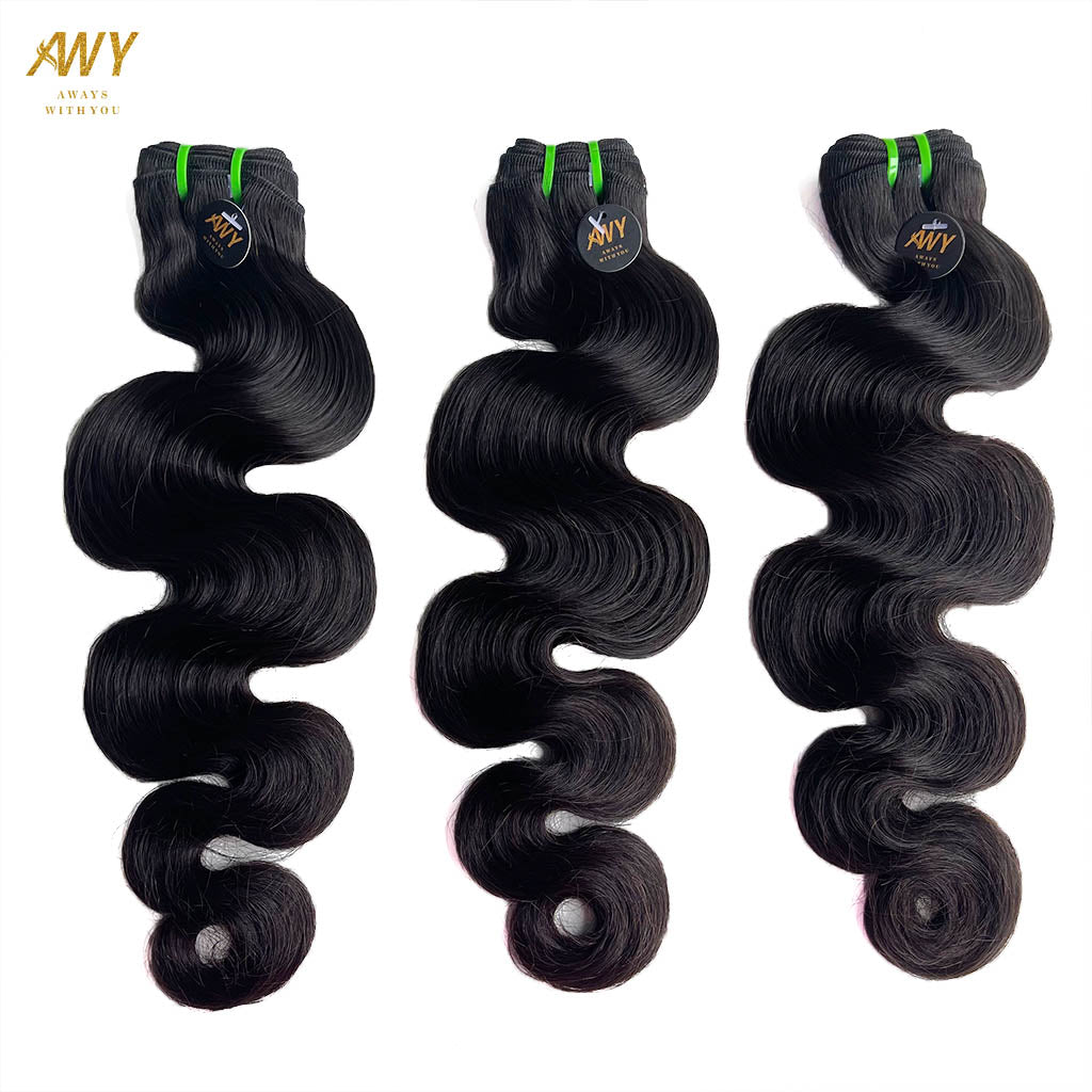 Raw Hair Body  Wave Bundles