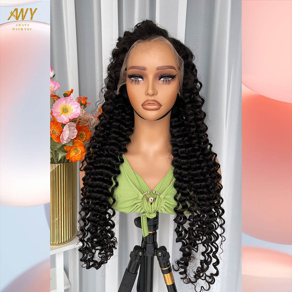 Cambodian Hair  13x6 Frontal Deep  Wave  200% density Wig