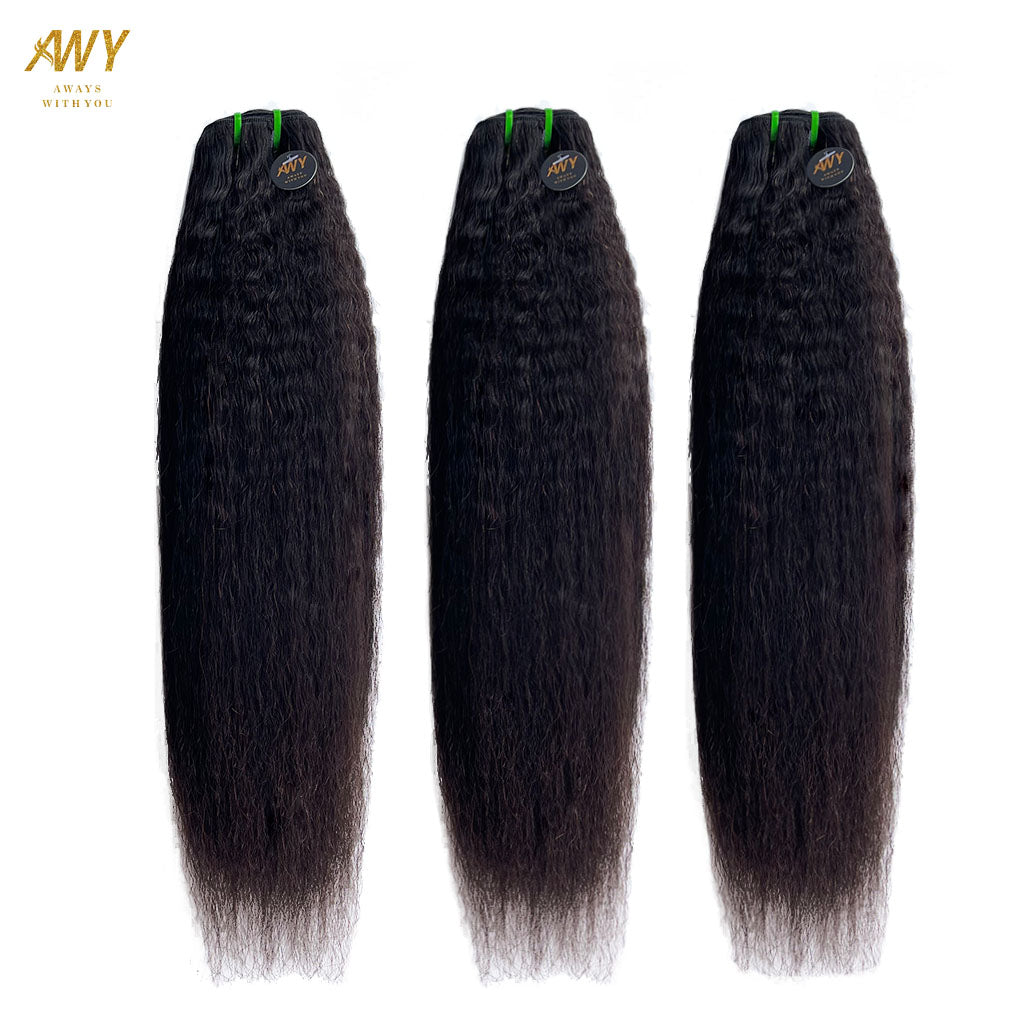Raw Hair Kinky Straight Bundles