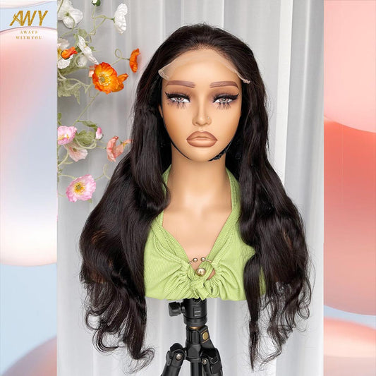 Cambodian Hair  6x6 Closure Body Wave  200% Density Wig