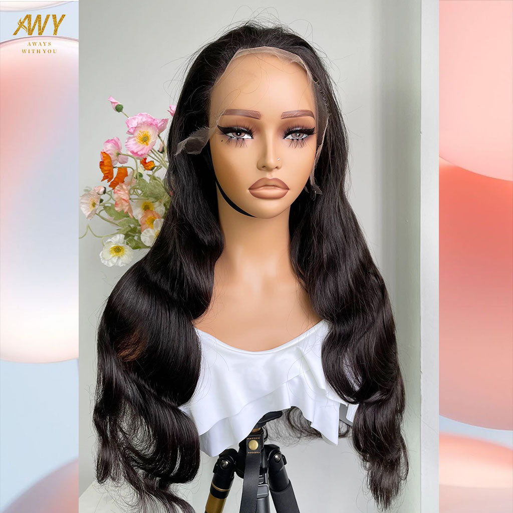 Cambodian Hair 13x4 frontal  Body Wave  200% Density Wig
