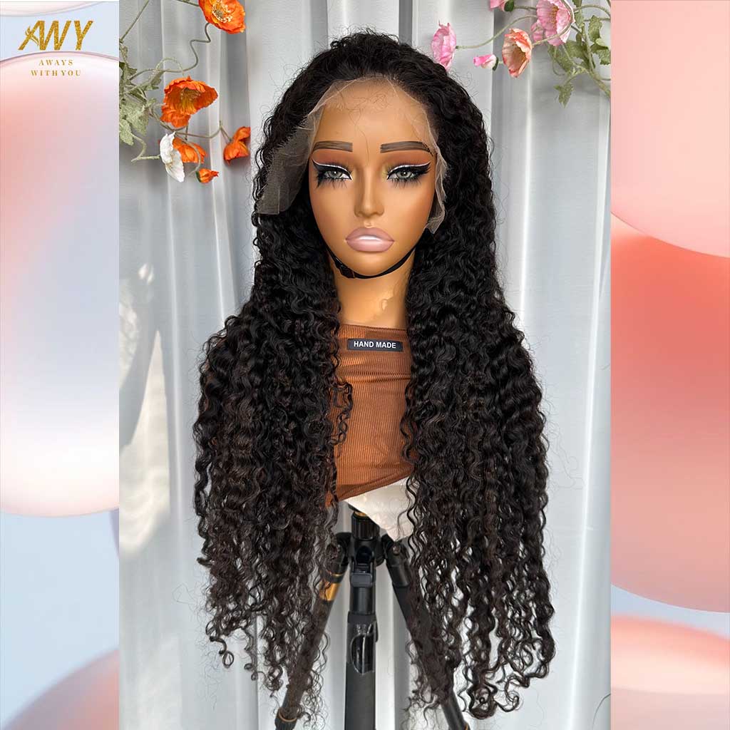 Burmese Curly  Hair  Wig 13x6 Frontal  200% Density Wig