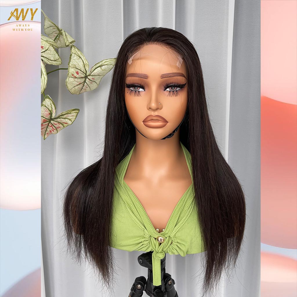 Cambodian Hair 4x4 Closure  Straight   200% Density Wig