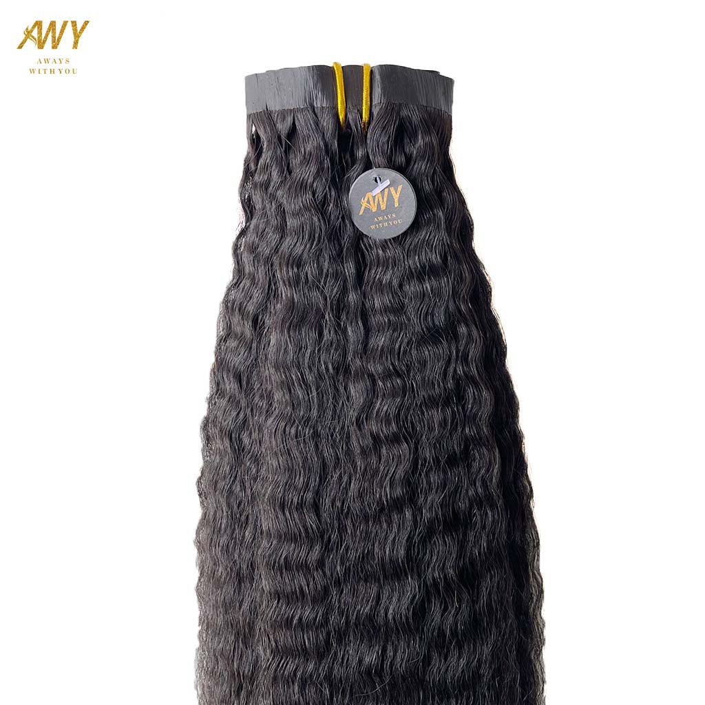 Cambodian Seamless Clip  Kinky Straight Hair