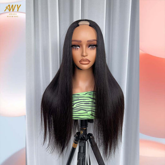 Cambodian Hair U Part Straight  200% Density Wig