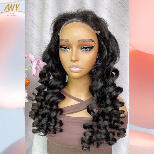 Cambodian Hair  6x6 Closure loose Wave 200% Density Wig