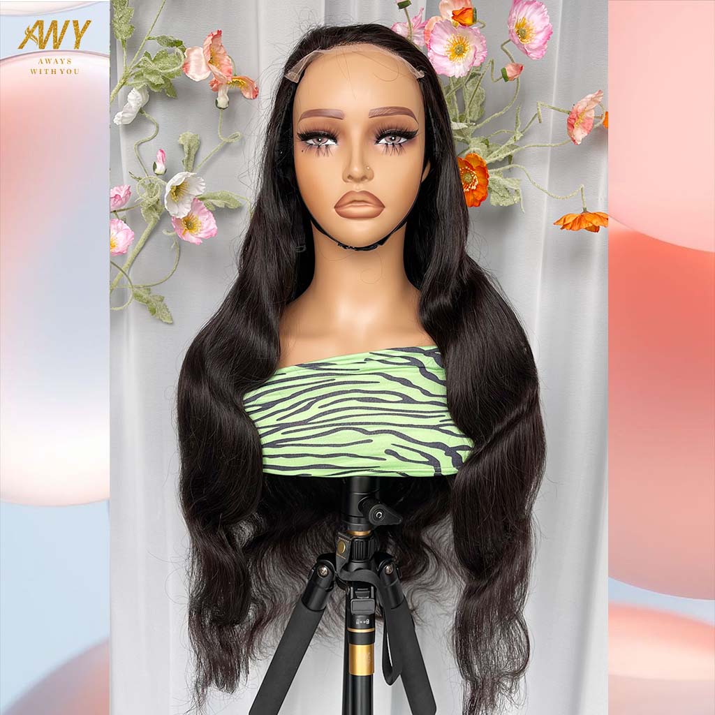 Cambodian Hair  5x5 Closure  Body Wave  200% Density Wig