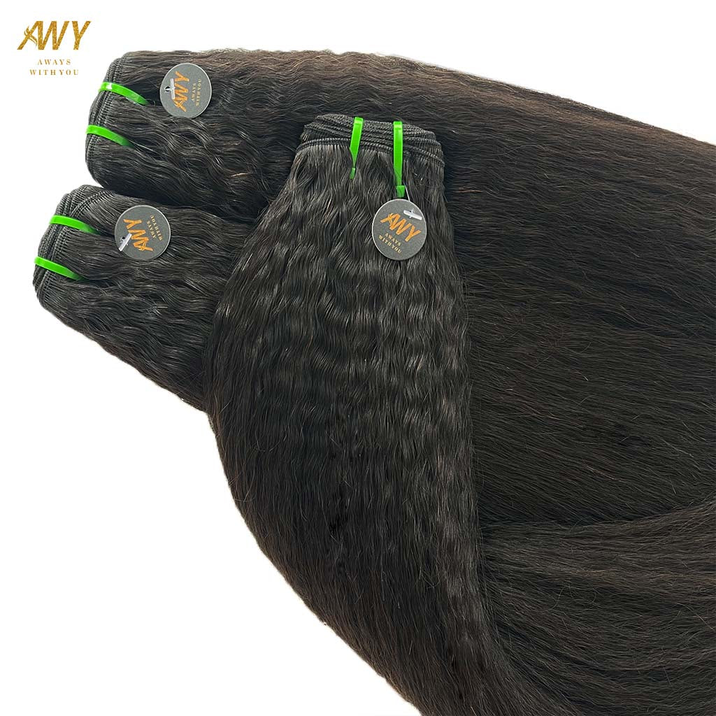 Raw Hair Kinky Straight Bundles