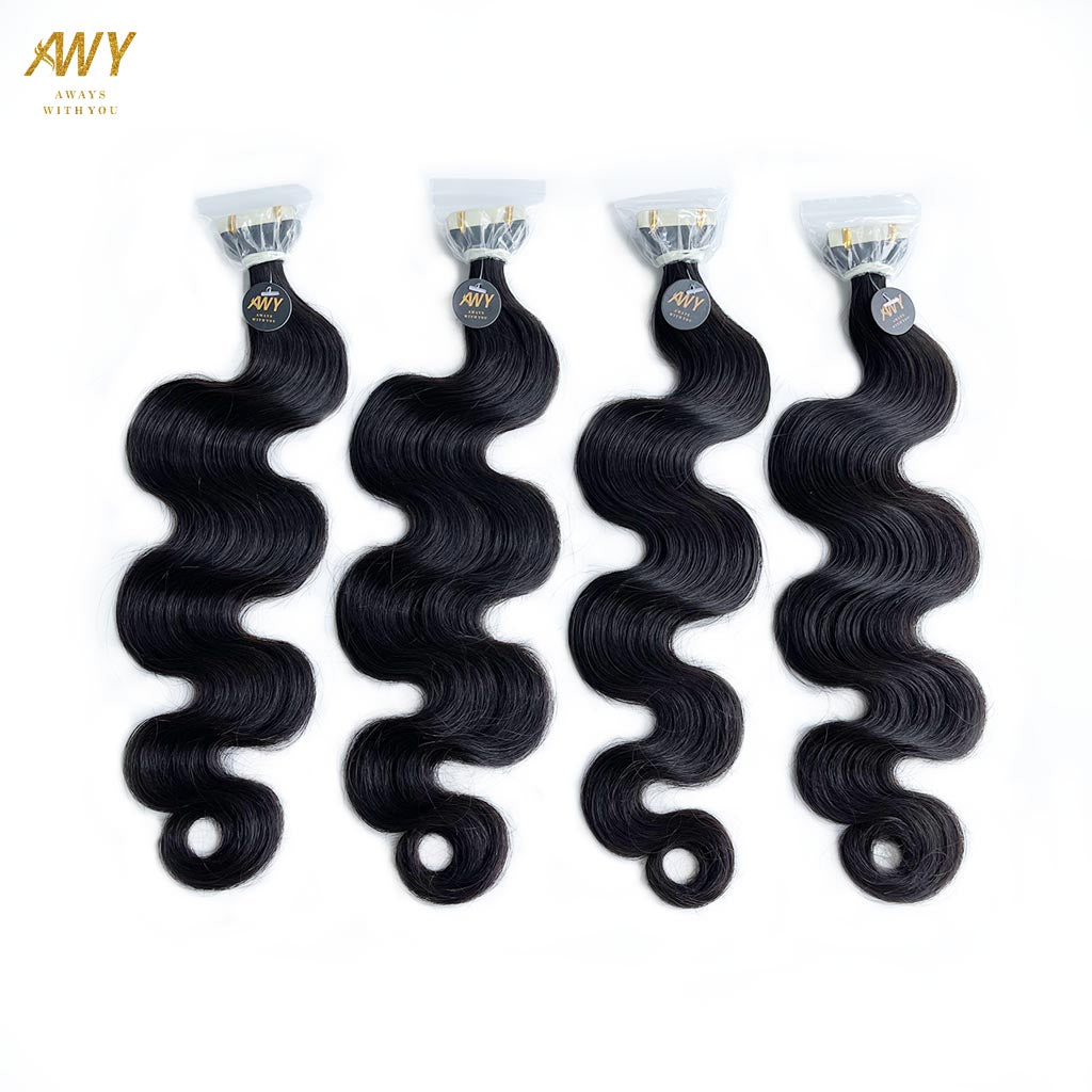 Raw  Hair Body Wave Tape Ins Extensions