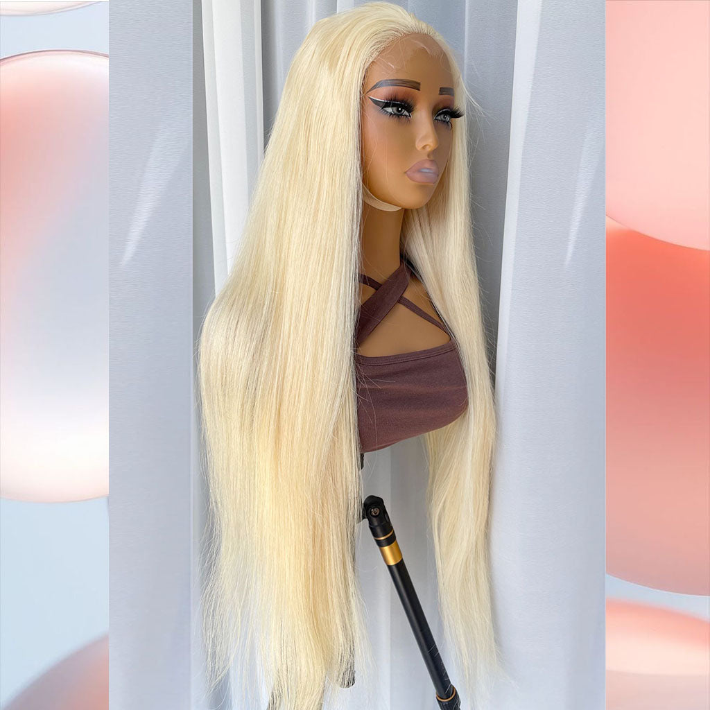 613# Hair  5x5 Closure Straight  200% Density Wig