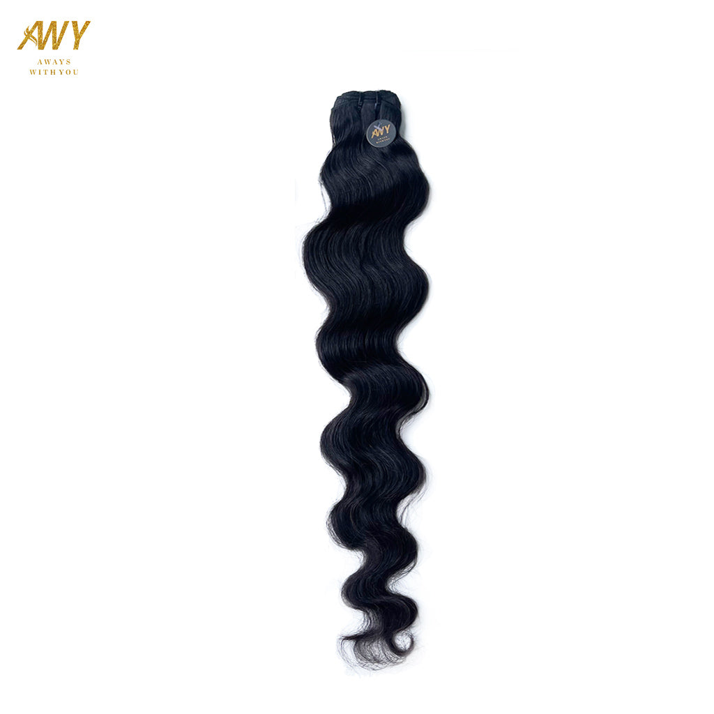 Raw Hair Double Drawn Nutual Wave Bundles