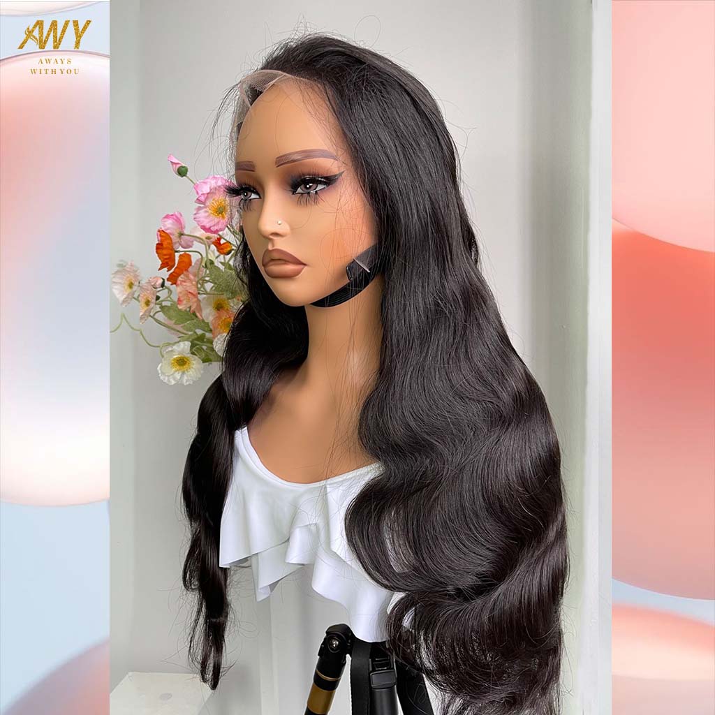 Cambodian Hair 13x4 frontal  Body Wave  200% Density Wig