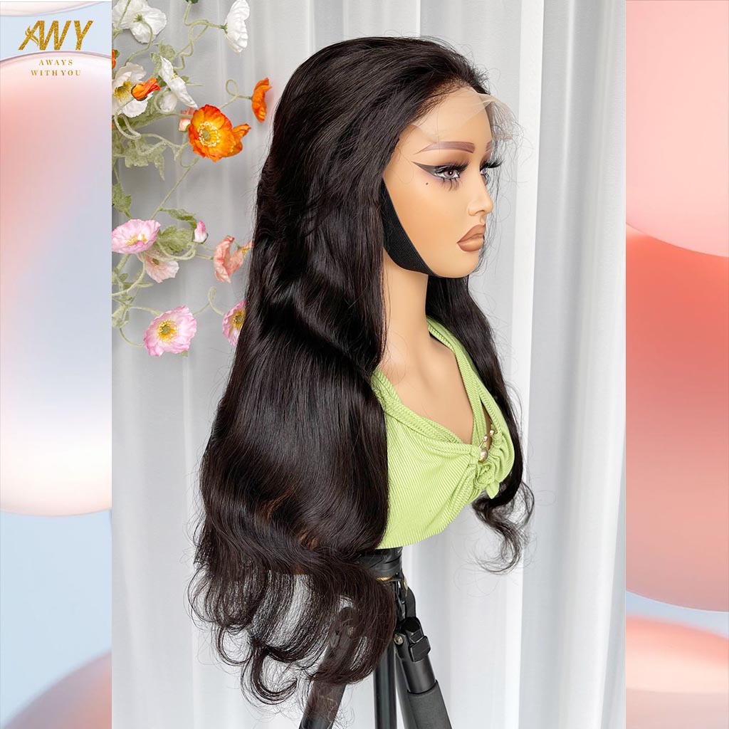 Cambodian Hair  6x6 Closure Body Wave  200% Density Wig