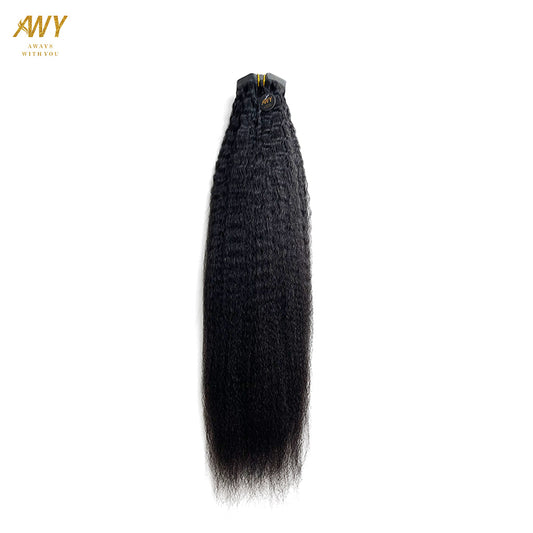 Cambodian Seamless Clip  Kinky Straight Hair