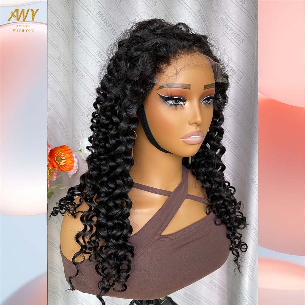 Cambodian Hair  6x6 Closure Water Wave  200% Density Wig