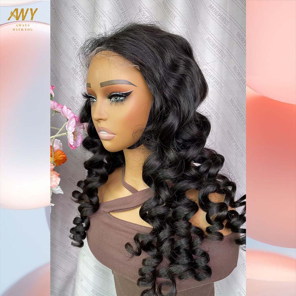 Cambodian Hair  6x6 Closure loose Wave 200% Density Wig