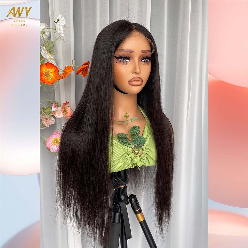 Cambodian Hair  5x5 Closure Straight  200% Density Wig