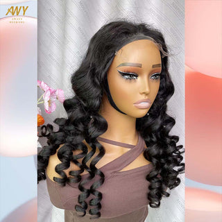 Cambodian Hair  6x6 Closure loose Wave 200% Density Wig