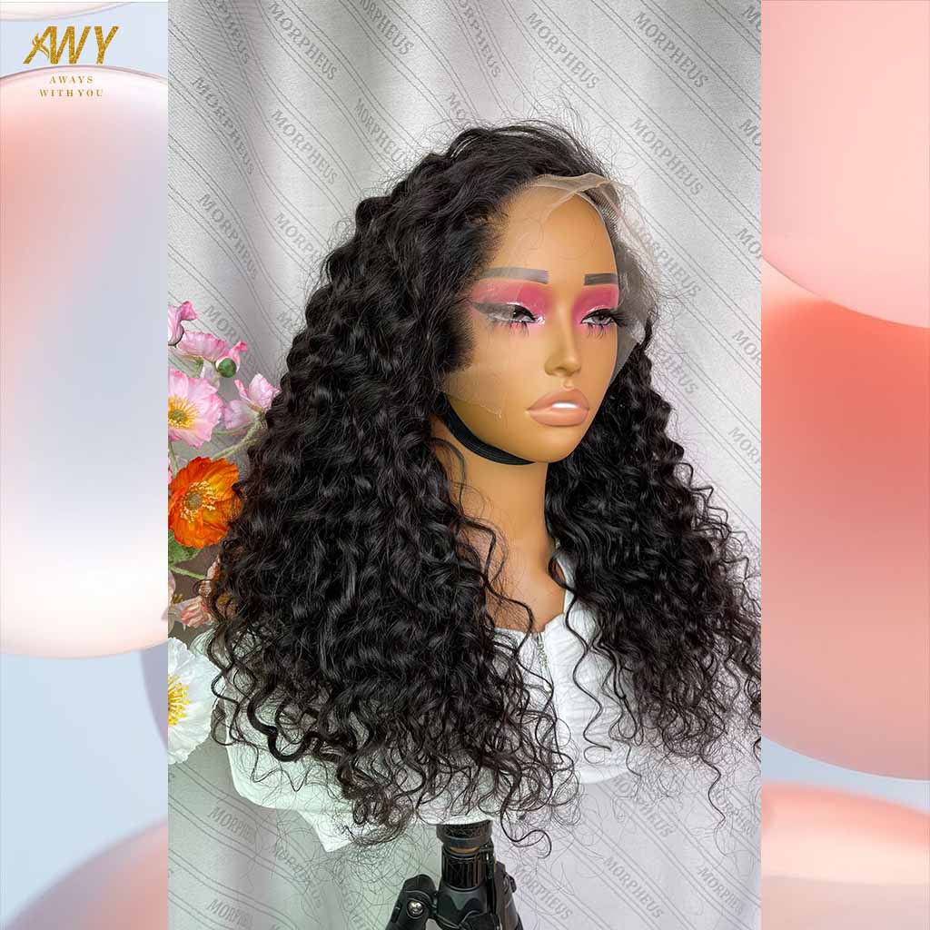 Cambodian Hair  13x6 Frontal Water Wave 200% Density Wig