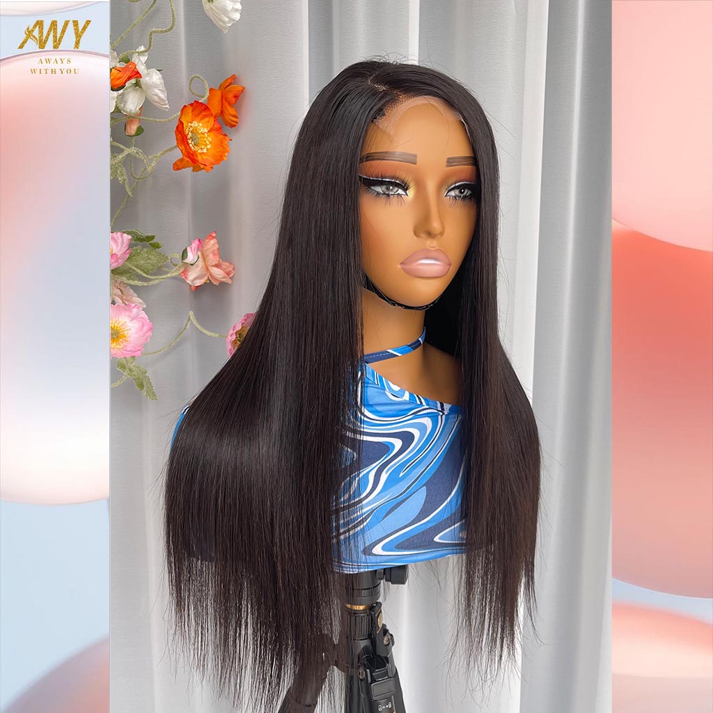 Cambodian Hair 4x4 Closure  Straight   200% Density Wig