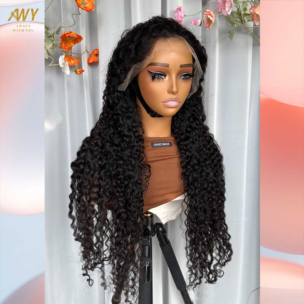 Burmese Curly  Hair  Wig 13x6 Frontal  200% Density Wig