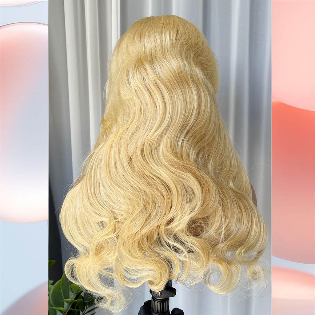 613# Hair  4x4 Closure  Body Wave 200%Density Wig
