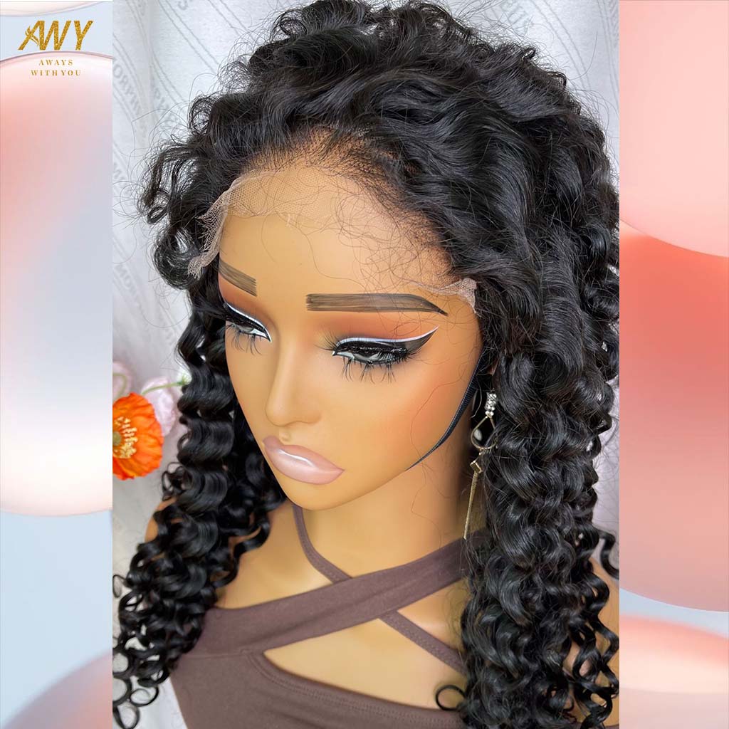 Cambodian Hair  6x6 Closure Water Wave  200% Density Wig