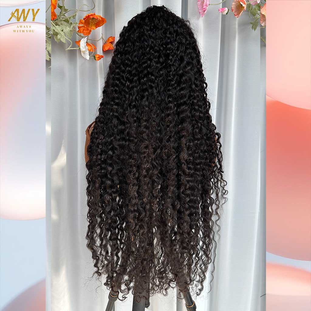 Burmese Curly  Hair  Wig 13x6 Frontal  200% Density Wig